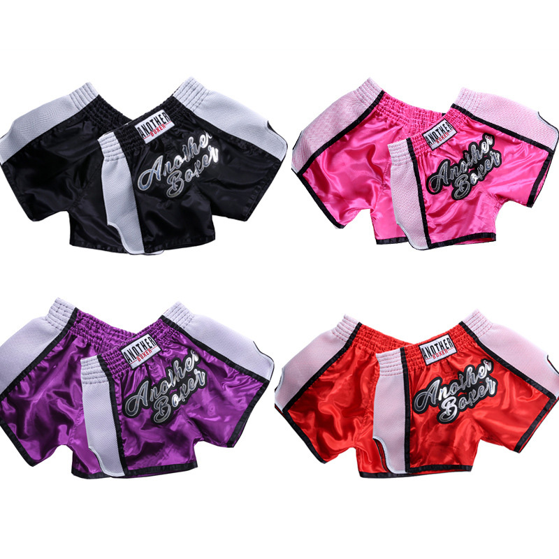 Boxing Shorts Male Thai Tai Boxing Pants Young Children Loose martial arts Free Percussion Training Pants MMA Gfighting Pants Women
