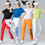 Спортивный хлопковый танцующий комплект для спортзала, свободный крой