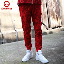 DEVIL NUT demon Tide brand men and women with the same Chinese Red New Year red big red pants AOL ANT