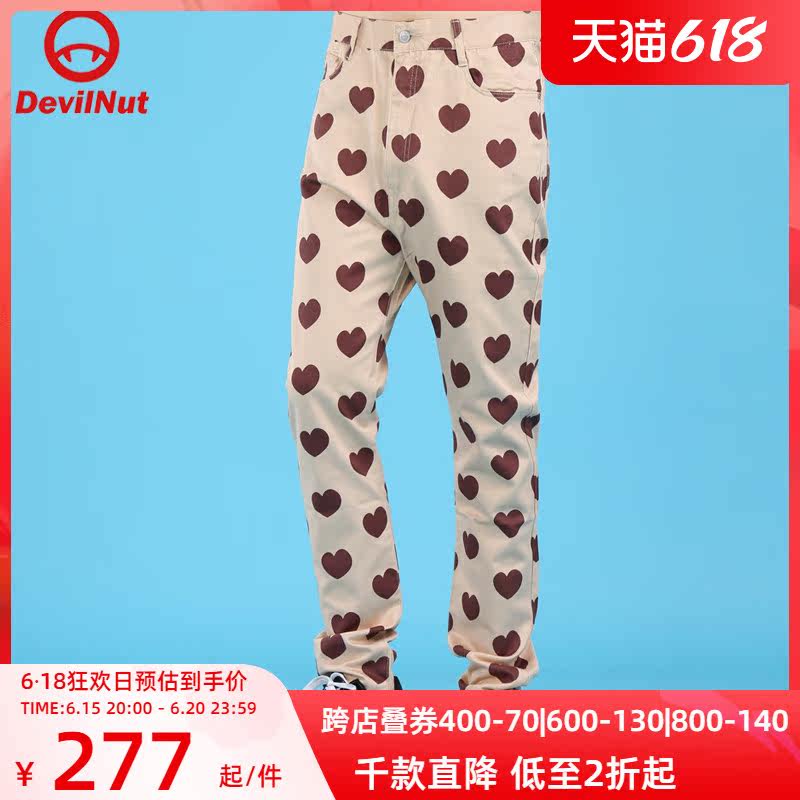 DEVIL NUT Devil Chauffles woven pure cotton men's pants main AFV