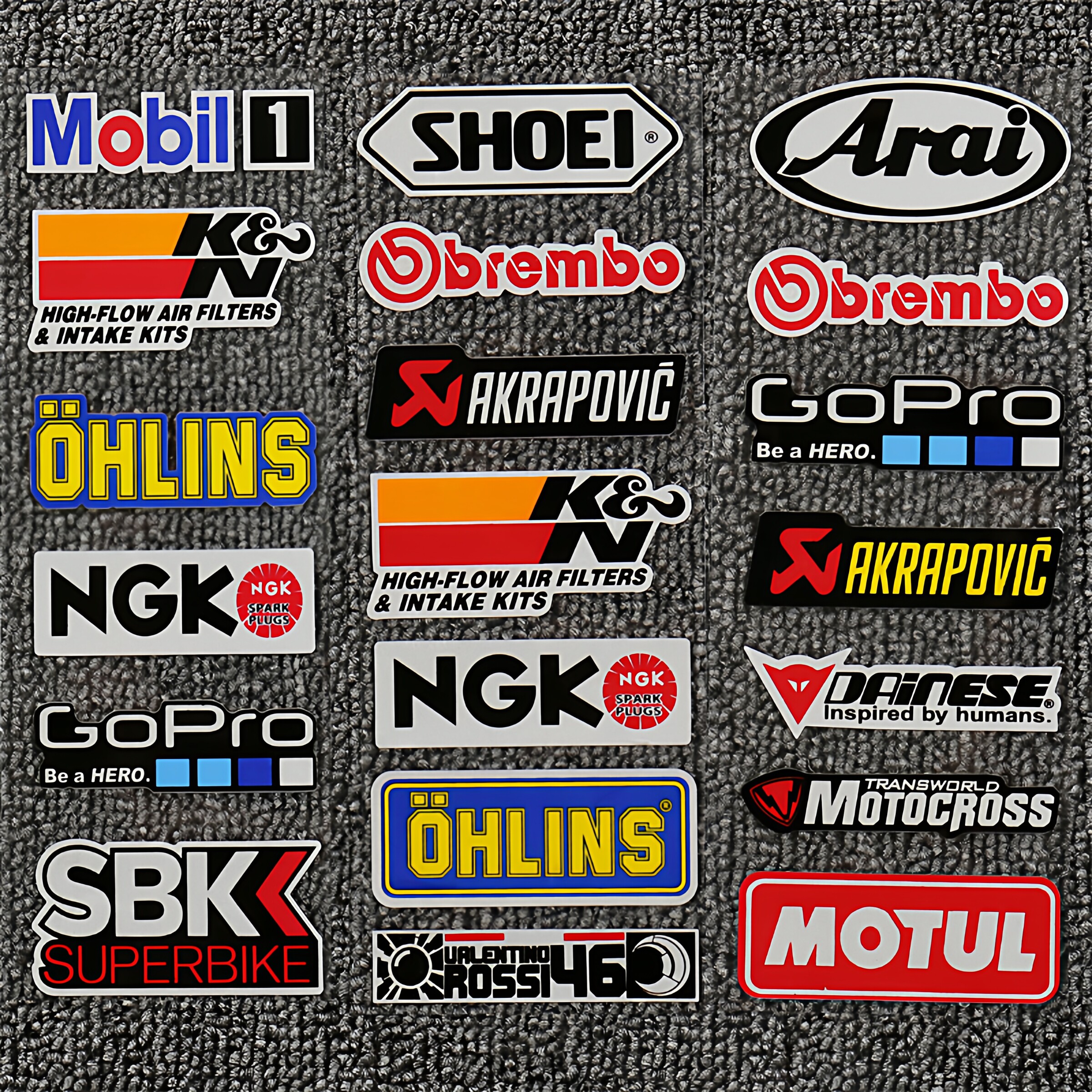 Motorcycle Stickers Sponsor Helmet Stickers Gp Decals Modification ...