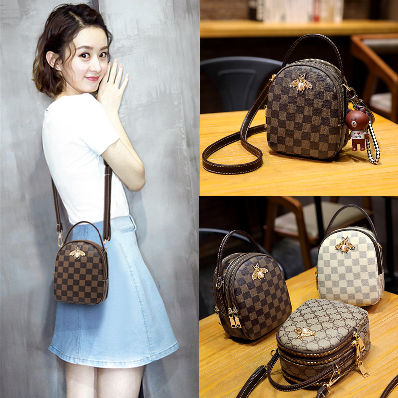 淘宝代购真皮小包包韩版2019新款迷你手机包时尚百搭手提单肩小包斜挎女包