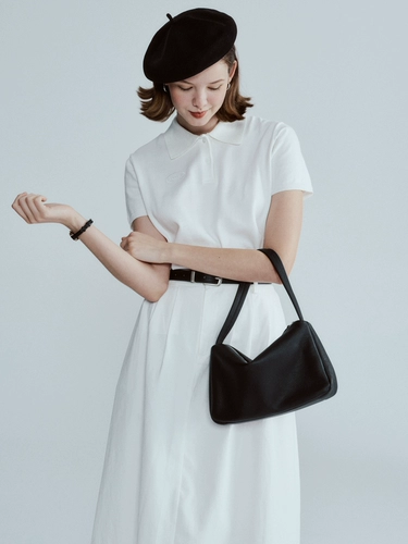 Кожаная летняя портативная сумка на одно плечо, французский стиль, из натуральной кожи