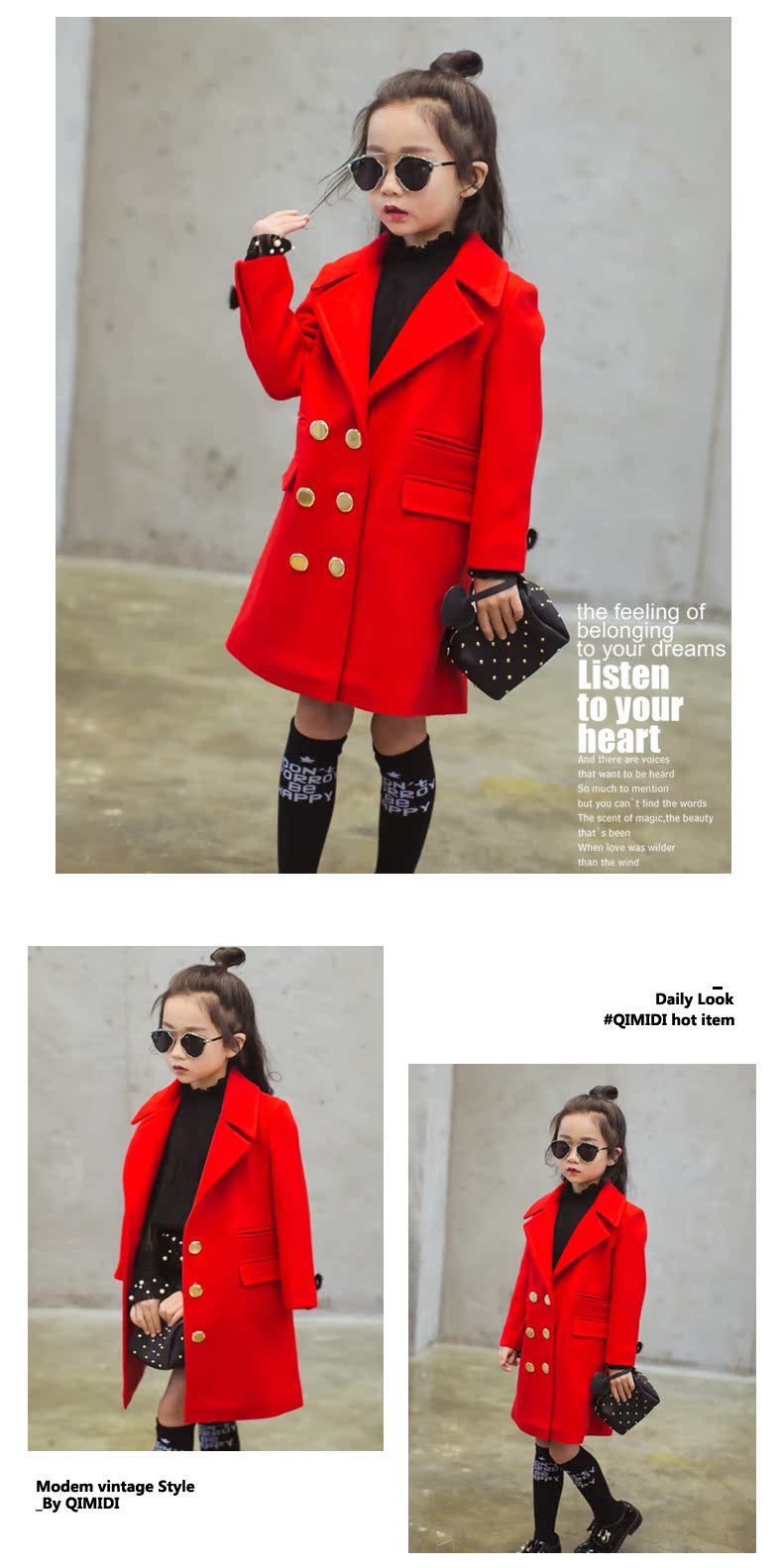 Manteau pour fille en mélange - Ref 2161752 Image 33
