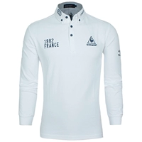Áo thun thể thao Dậu Pháp Áo thun nam dài tay mùa thu Áo thun golf cotton áo thun thể thao nam có cổ