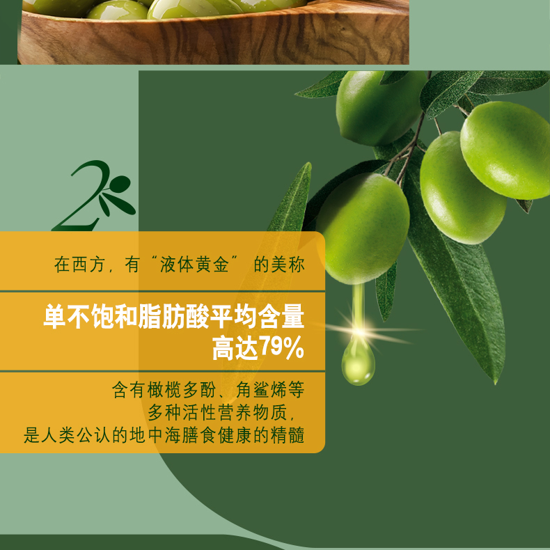 欧丽薇兰 特级初榨橄榄油 750ml*2瓶 高端定制礼盒 图9