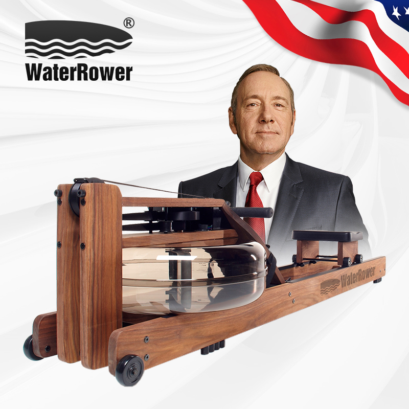 WaterRower House of Cards Smart rowing machine imported water resistance rowing machine fitness equipment home Walnut