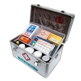 Jinlongxing B016-1 Алюминиевый сплав 12-дюймовый ящик для медицины Многослойный амбулаторный ящик для домашней трубы.