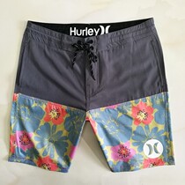 Hurley mens quick-drying beach pants loose large size seaside surf shorts hot spring swimming trunks flower pants multi-color optional