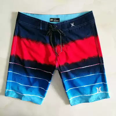 Foreign trade men's stretch beach pants quick-drying surf beach shorts loose casual sports thin five-point pants