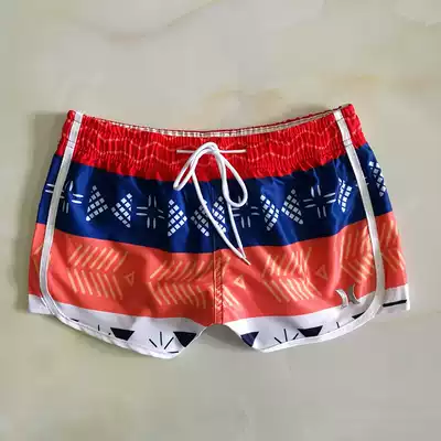 Foreign trade beach pants, women's seaside vacation flowers, short pants, swimming pants, hot spring pants, men's tide