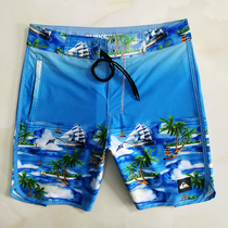 Foreign Trade Raw Singles Men Speed Dry Beach Pants Big Code Seaside Surfing Shorts Spa Swimming Trunks Pants 50% Pants 50%