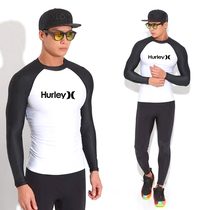 Mens diving suit Split Long Sleeves Swimsuit Jacket Surf Snorkeling Swimsuit Snorkeling Sunscreen Swimsuit Sunscreen Jellyfish