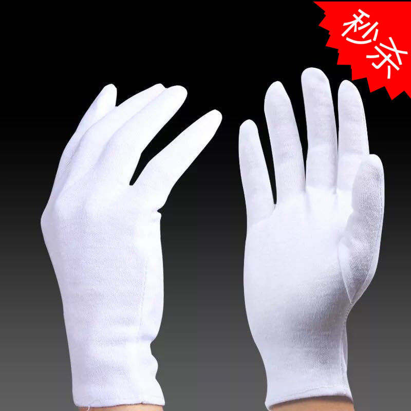 Wen play pan beads cotton high elastic glove jewelry to see the goods special gloves driver etiquette parade set
