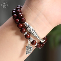 Dalong (Yu Yu) authentic small leaf red sandalwood hand string to send girlfriends mother creative personality gift first jewelry bracelet