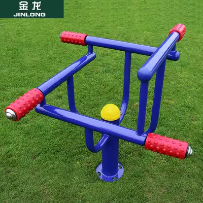 Jinlong direct outdoor fitness equipment four-person leg press massager outdoor community equipment leg press frame square path