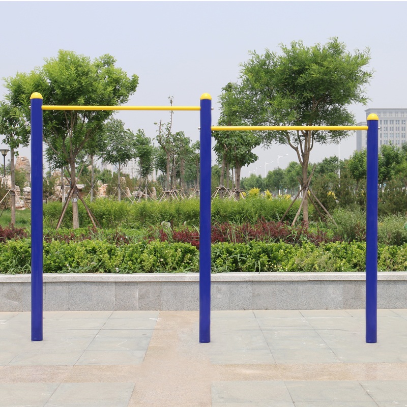 Jinlong outdoor community Park Square Fitness path Outdoor two high and low horizontal bar School sports equipment