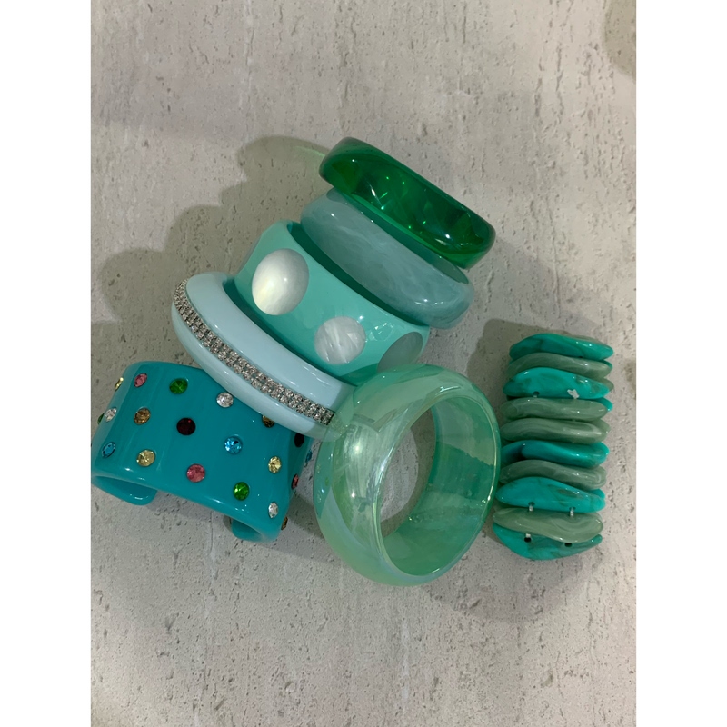 Mint Green Resin Bracelet Vintage Acrylic Bracelet Dopamine Millennial Hot Girl Fresh Jewelry for Women Mint Green Resin Bracelet Vintage Acrylic Bracelet Dopamine Millennial Hot Girl Fresh Jewelry for Women