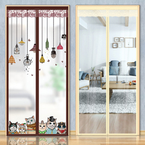 Air conditioning windshield Winter warmth windproof insulation self-priming door curtain Household sealing curtain cold thickening partition transparent