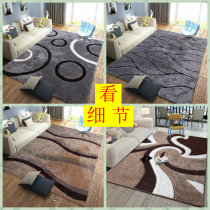 Encrypted Thickened Bright Silk Living Room Tea Table Carpet Bedroom Bedside Ground Mat Modern Nordic Style Pattern Custom Door Hall