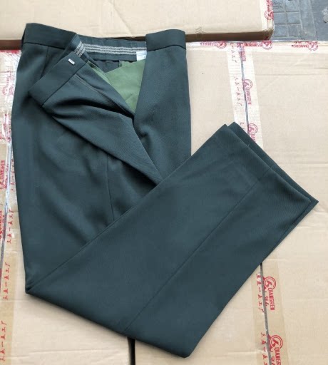 New Pine Branches Green Winter Pants Thickened Serge Fabric Winter Wear Pants Loose Pants Worksuit Pants Winter Pants