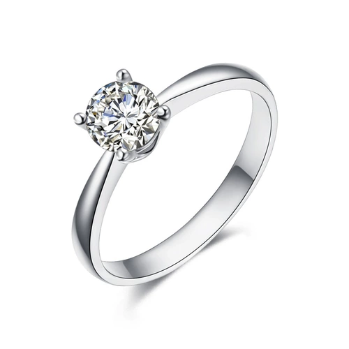 Платиновая импортная инкрустация камня, кольцо, 24 карат, платина 950 пробы, подарок на день рождения, простой и элегантный дизайн