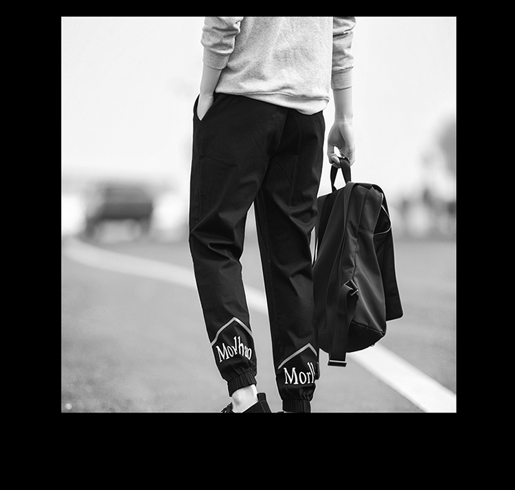 Sano Adida mùa thu mới cho nam quần cotton hoang dã quần chín phiên bản Hàn Quốc của xu hướng quần chân nhỏ quần kaki túi hộp