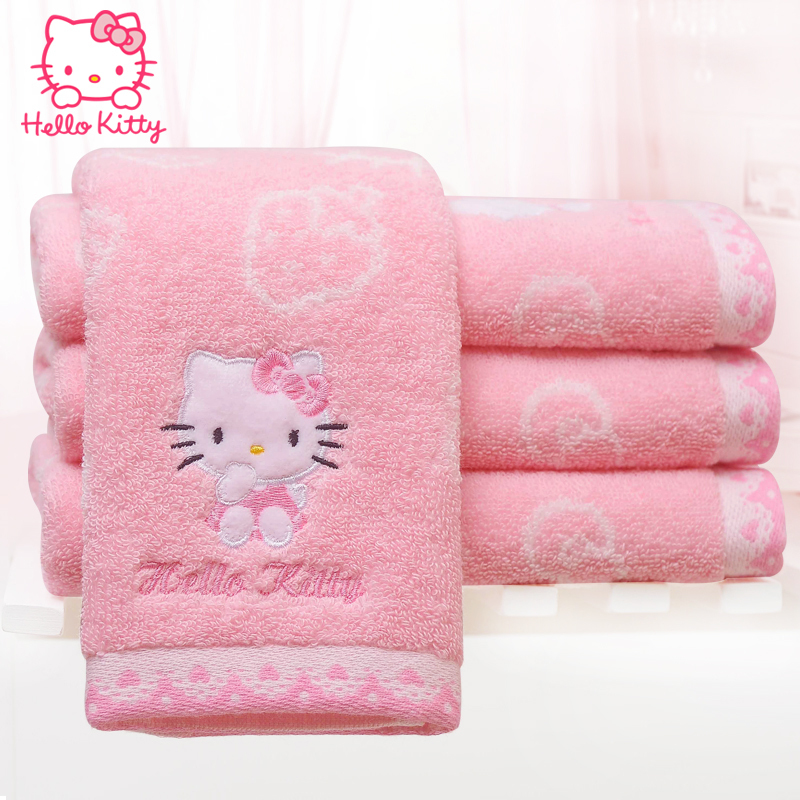 Hellokitty Hello Kitty Cartoon Pure Cotton Gauze Face Towel, Soft and Absorbent, Untwisted, for Children and Adults