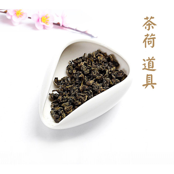Tea photo Props Tea Lotus White Ceramic Slapping Tea Prop Swing Piece Background Floral Tea Shooting Props Tea Spoon