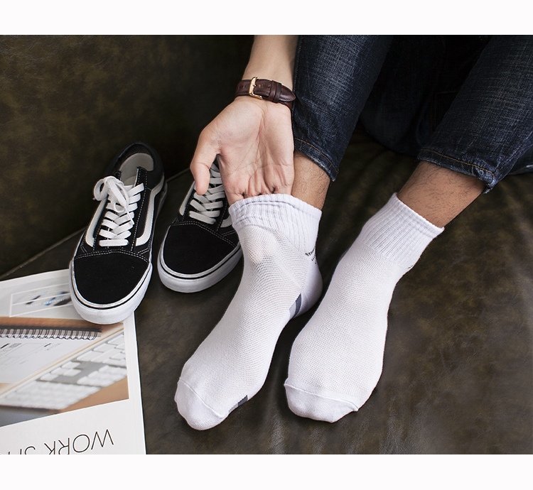 Vớ nam vớ mùa hè Hàn Quốc nhập khẩu vớ nam cotton cotton mỏng lưới thoáng khí cho nam vớ thể thao mùa hè - Vớ nam vớ mlb