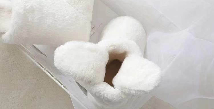 Ming Fu mùa thu và mùa đông mới nhà giày cotton trong nhà túi cao với giày bông câm ấm áp chống trượt dép bông nhà