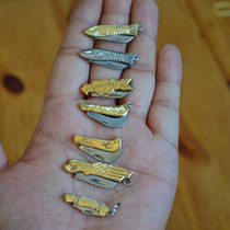 Pocket mini knife foldable sharp edge open express letter portable keychain necklace knife outdoor