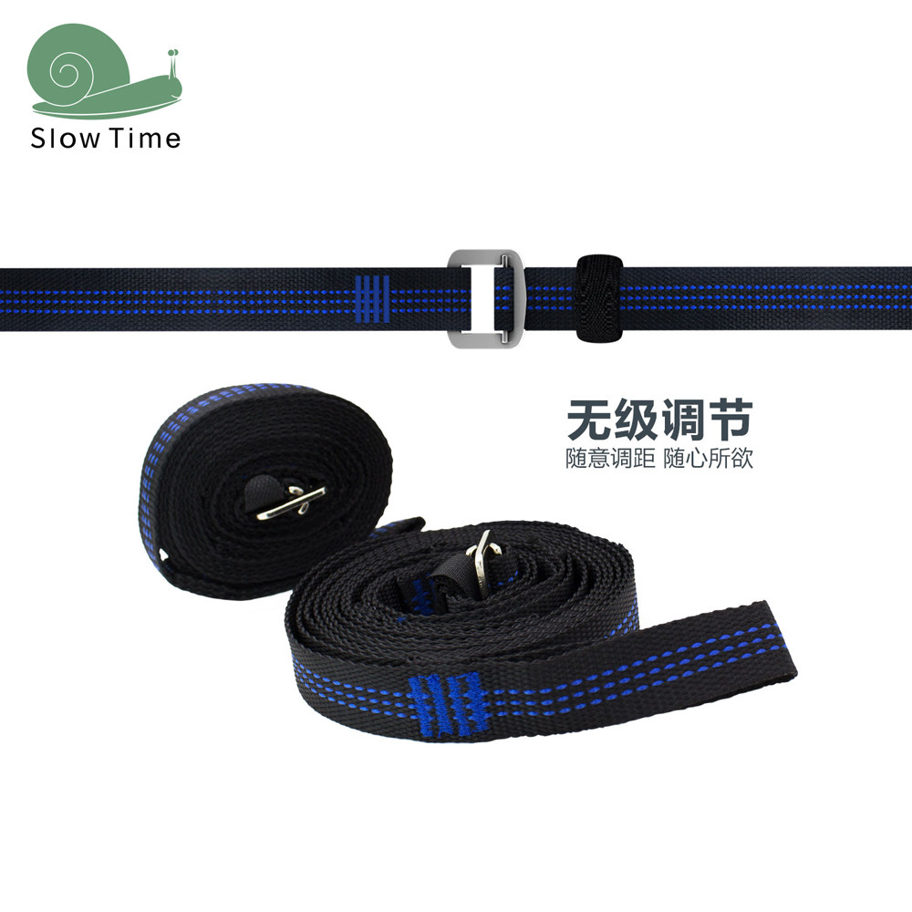 Special straps for slow time hammocks, no level adjustment distance, high load-bearing simple portable outdoor