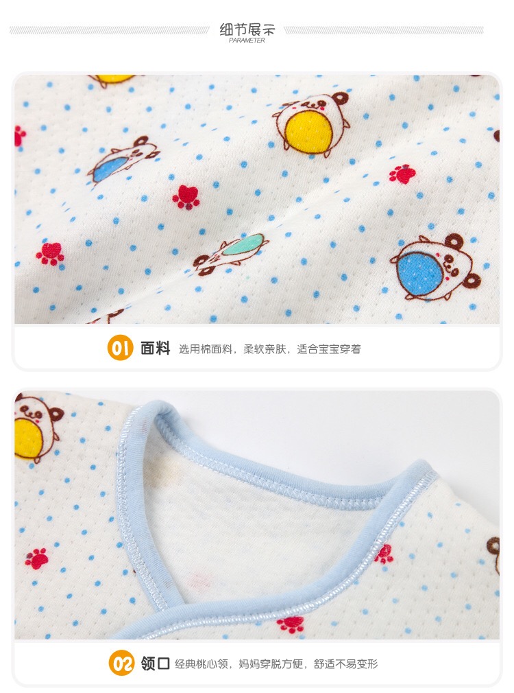 Sang trọng ba lớp hộp quà cho bé sơ sinh quần áo cotton phù hợp với nam và nữ hộp quà cho bé đồ trẻ sơ sinh