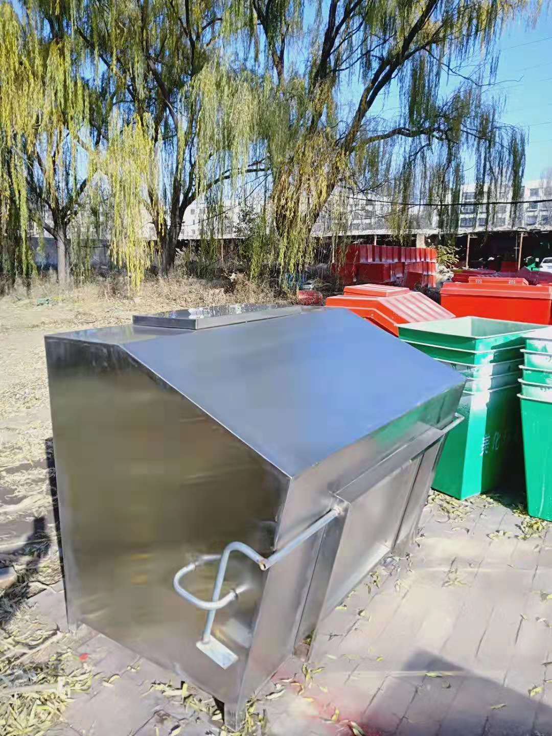 Fire Sandbox Stainless Steel Firefighting Yellow Sandbox Down-to-yellow Sandbox Petrol Station Fire Sandbox Font can be set