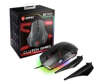 MSI microstar CLUTCH GM60 professional electric race cable game mechanical mouse Omron micro-RGB light effect