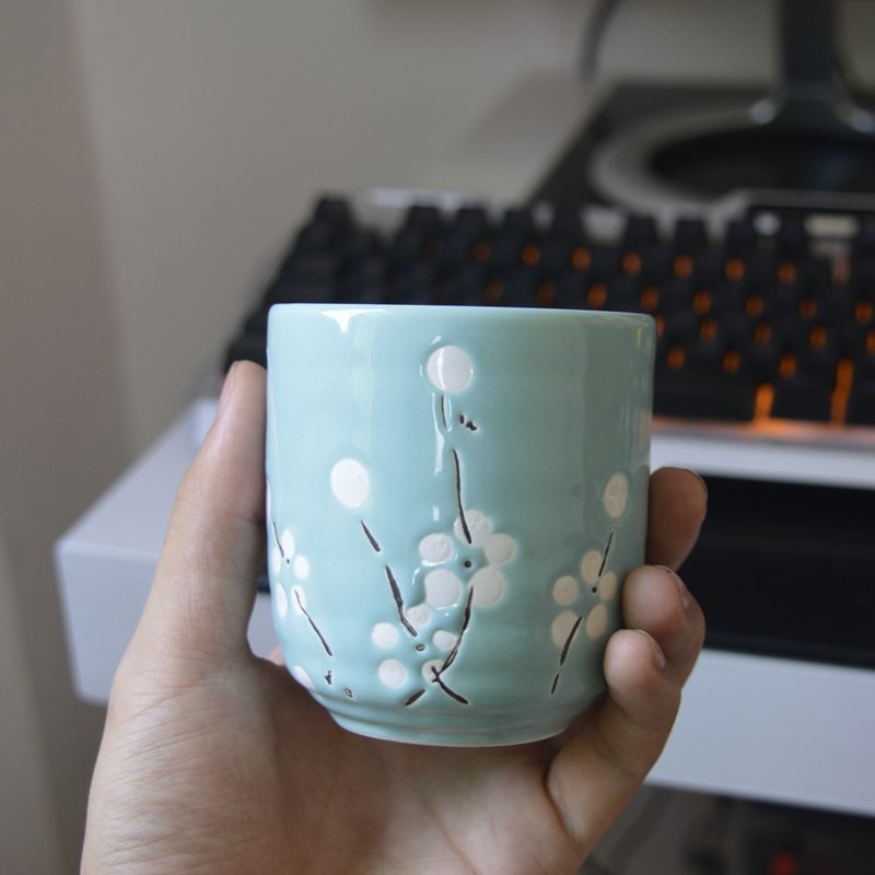 Japanese-style creative ceramic mug set cute drinking cup personality large-capacity milk breakfast coffee tea cup