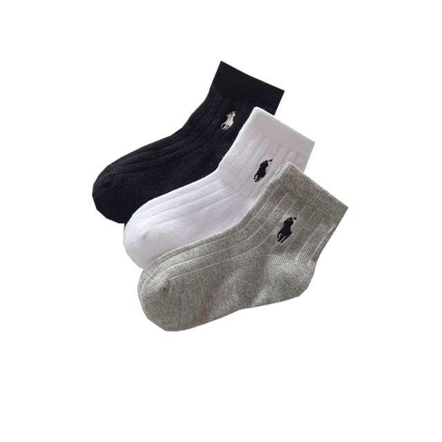 ເດັກນ້ອຍກິລາ socks ຝ້າຍບໍລິສຸດ breathable ນັກສຶກສາສີຂາວເດັກນ້ອຍ socks ເດັກຜູ້ຊາຍ socks ສີດໍາ