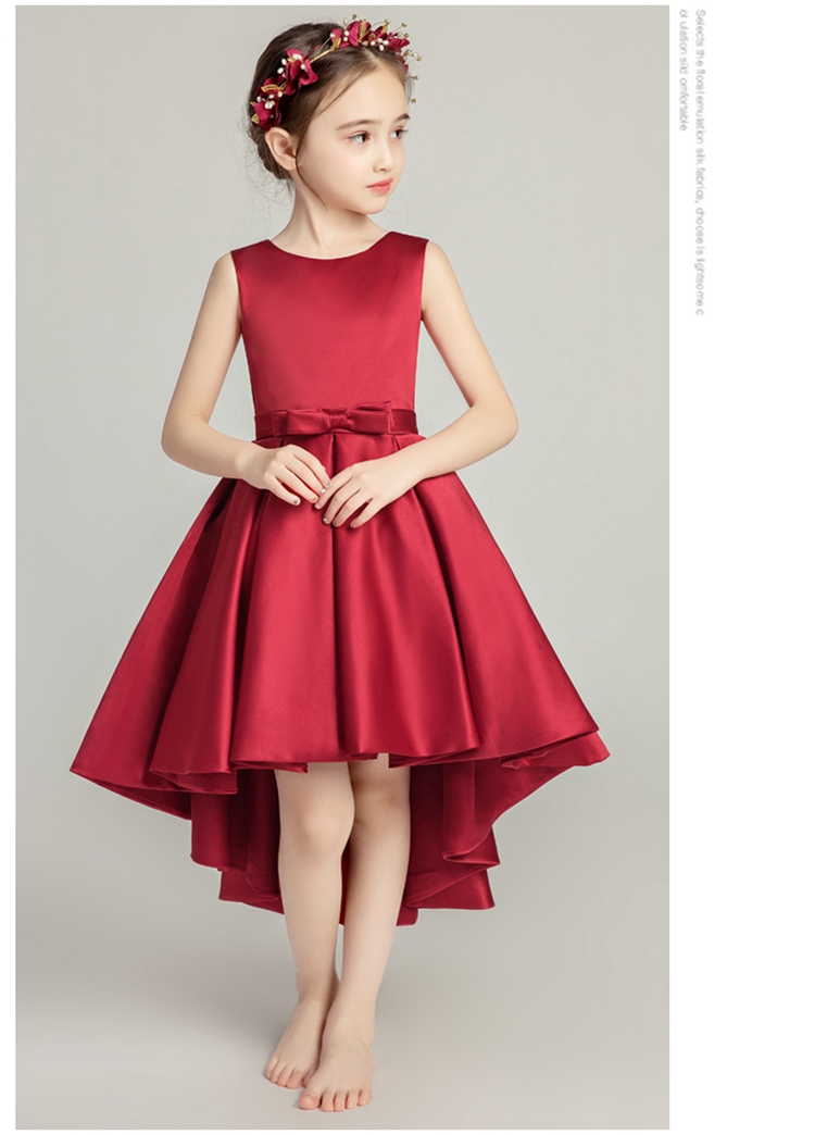 Cô gái dạ hội váy công chúa trẻ em chủ nhỏ mô hình sàn catwalk piano trang phục dài tay áo cưới mùa thu set vest gile bé trai hàng cao cấp