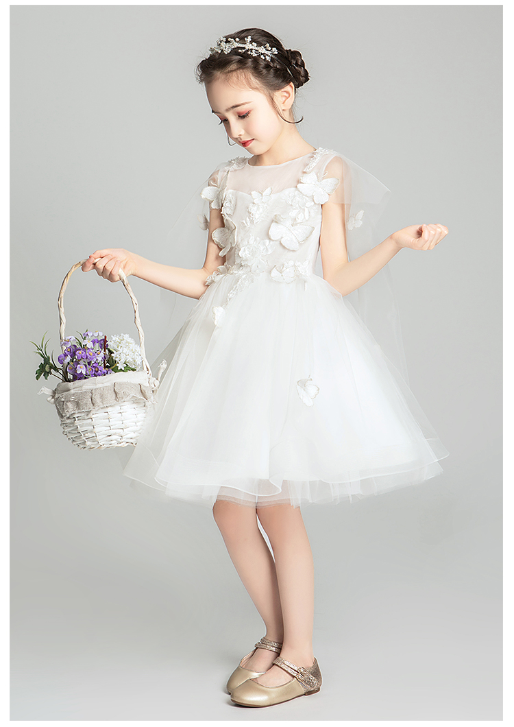 Trẻ em ăn mặc công chúa váy fluffy sợi cô gái mô hình catwalk show cô gái váy cưới chủ show - Váy trẻ em đầm thời trang đẹp cho bé gái