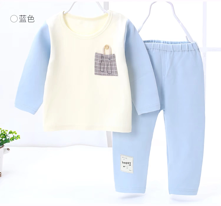 Thận Đậu Rồng Baby Baby Spring and Autumn Cotton Quần 1-3 tuổi Đàn ông và Phụ nữ Đồ lót cho bé Đồ lót cho trẻ em Bộ đồ lót mỏng bộ nỉ bông cho bé