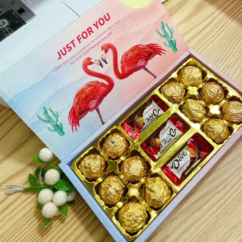 德芙巧克力礼盒装七夕礼物送女友女朋友闺蜜老婆生日礼物浪漫创意