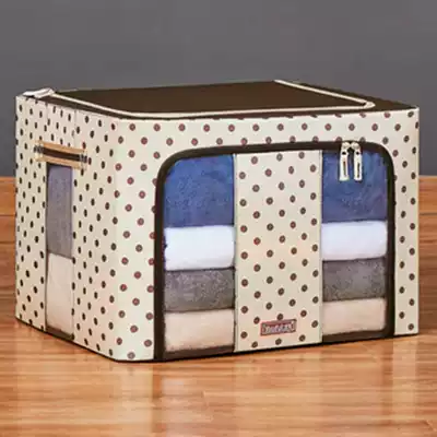 Household extra-large capacity 120 liters thick moisture-proof waterproof fabric clothing quilt foldable finishing storage box