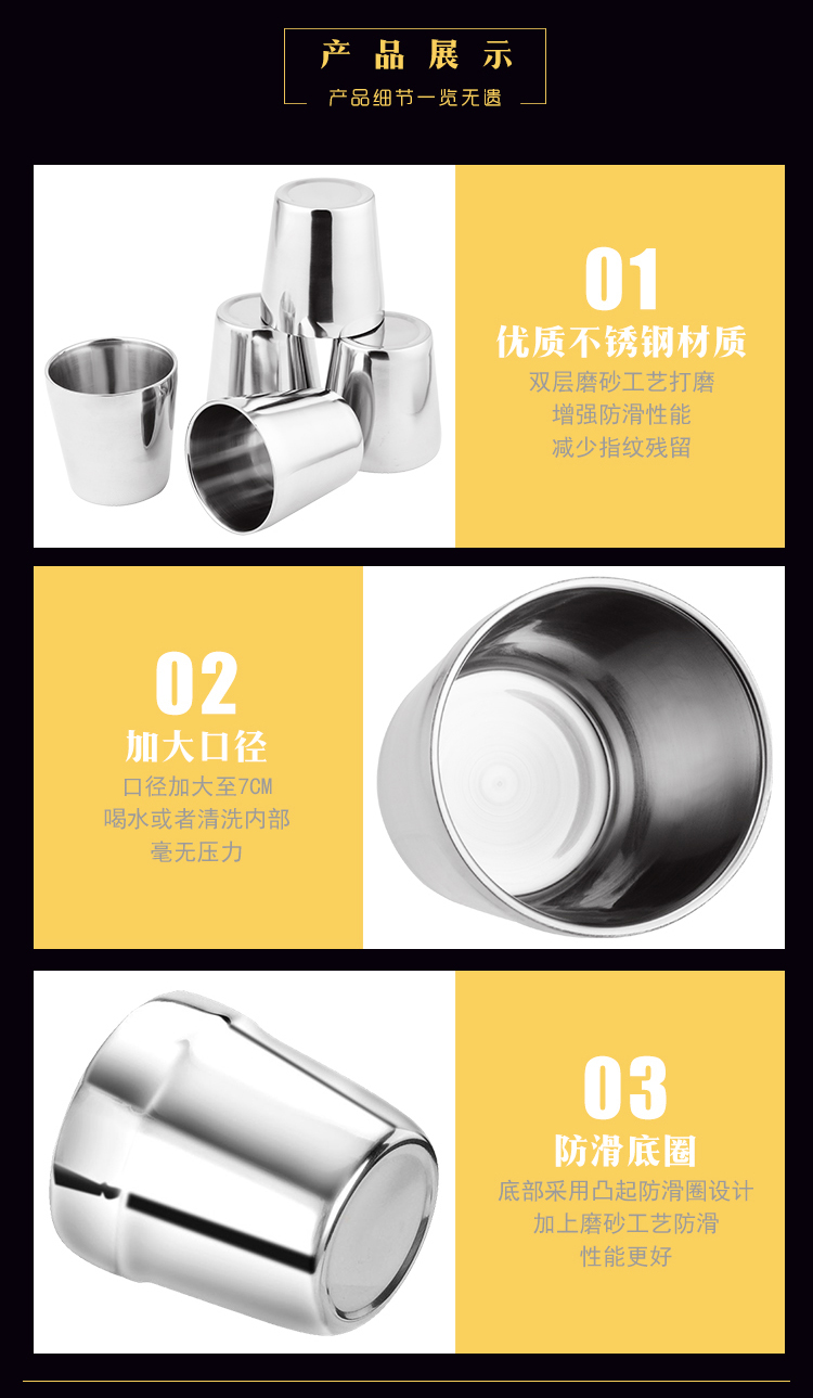 304 Hàn Quốc cốc chính hãng thép không gỉ Hàn Quốc cốc hai lớp tách trà phục vụ cốc cốc bia cốc - Tách bình tập hút cho bé
