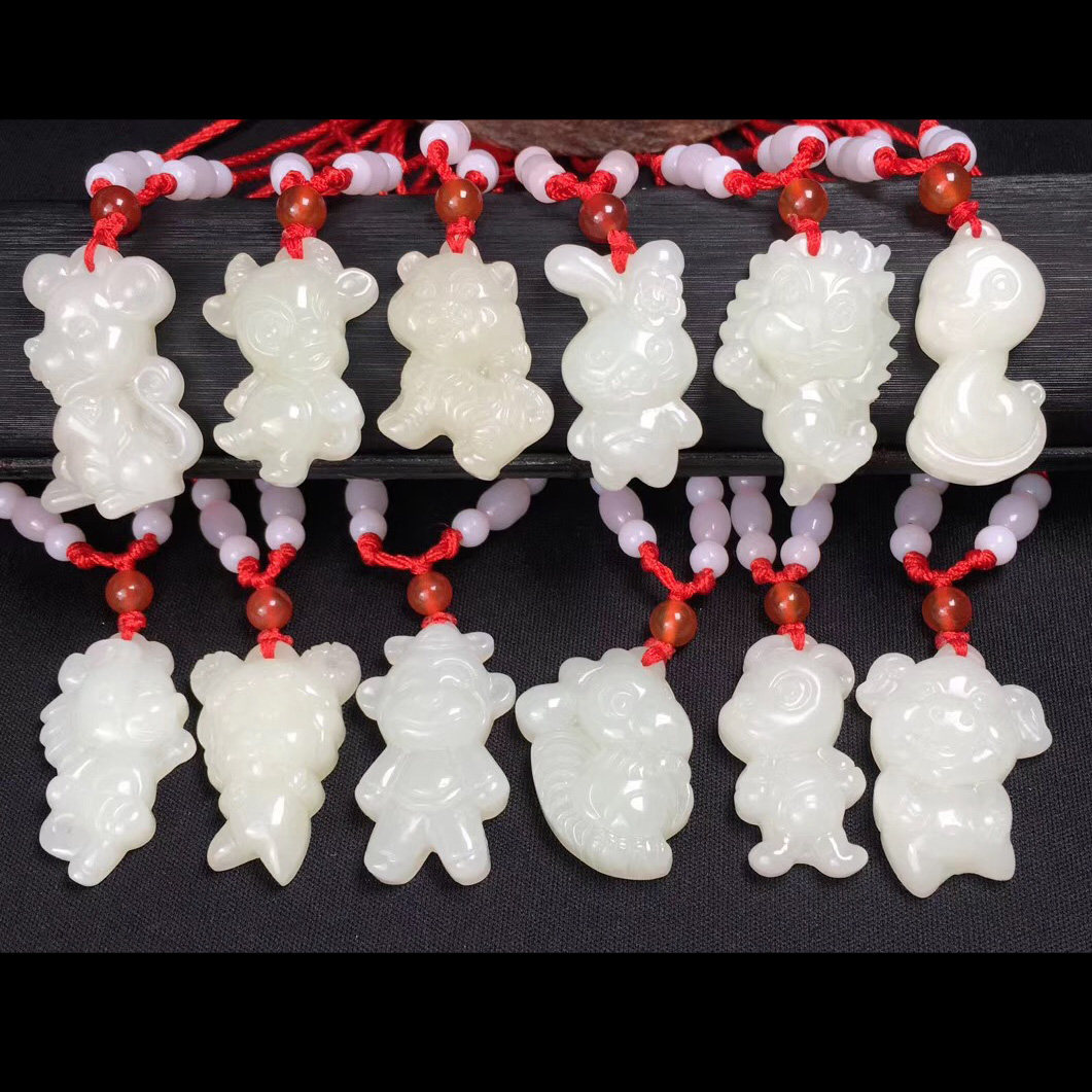 Xiao Xiao Xiao pig of Xiao Tian Yu Xiao Pig Life Jade pendant pendant necklace cartoon exclusive birthday present