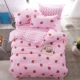 Bộ phim hoạt hình dễ thương Bộ đồ giường đơn 150x200 × 200M ký túc xá sinh viên chăn đơn đôi báo hồng