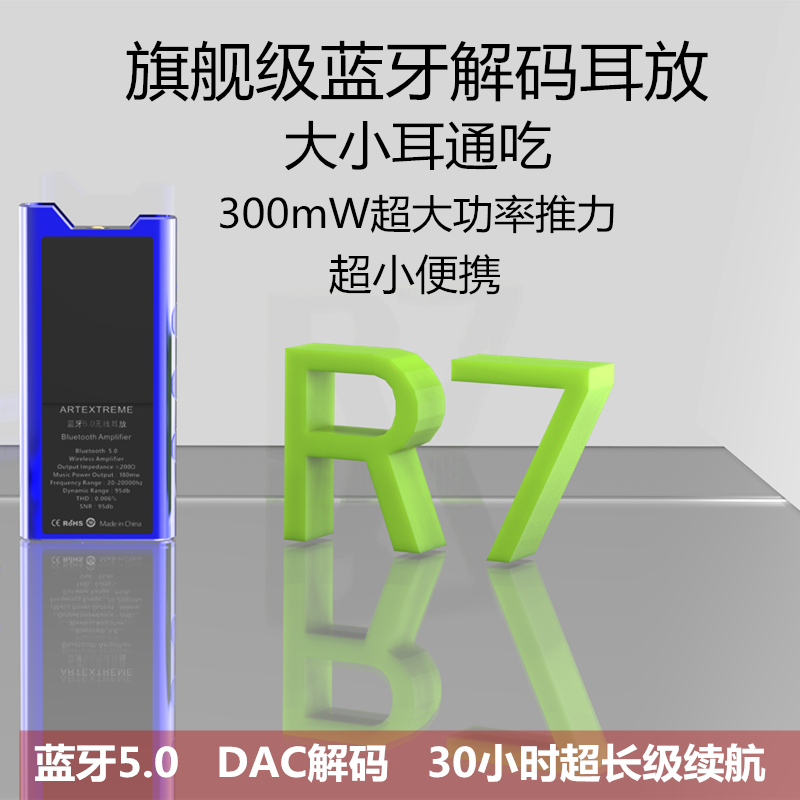 R7 ear-expanded portable Bluetooth ear-put mobile phone DAC decoder headphones to amplify the receiver hifi small power amplifier