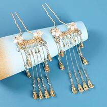Ancient style Hanfu temperament hair accessories ancient costume small U-shaped hair hairpin skirt female Hanfu tassel National Wind hair hairpin