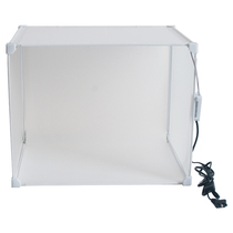 Small mini square studio photography camera camera dimming LED three light bar light box waterproof PVC background board