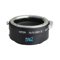 KIPON Nikon F-Port lens connected to Sony E micro single camera N G-NEX 0 7X defocal brightening adapter ring